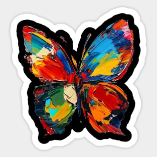 Butterfly Colorful Pop Art Design Animal Lover Gift Idea Sticker